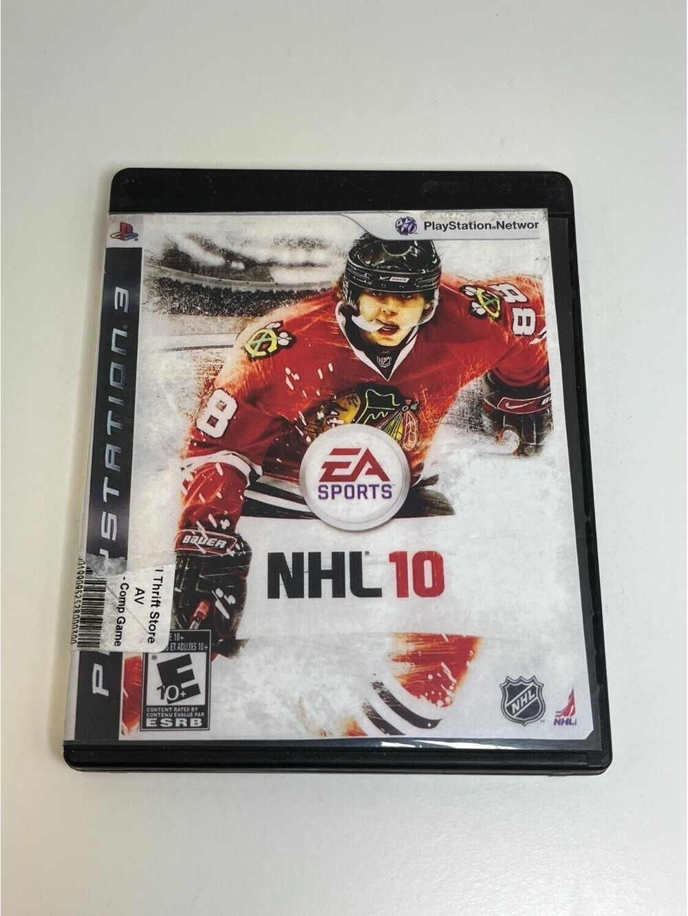 NHL 10 Sony PlayStation 3 PS3 Game EA Sports 2009 BLUS-30345 black cover artwork